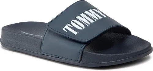 Šľapky TOMMY HILFIGER - Maxi Velcro Pool Slide T3B0-32575-1172 S Blue 800