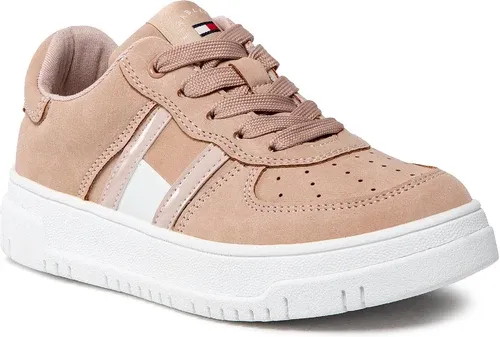 Sneakersy TOMMY HILFIGER - Low Cut Lace-Up Sneaker T3A9-32341-1477 M Nude 359