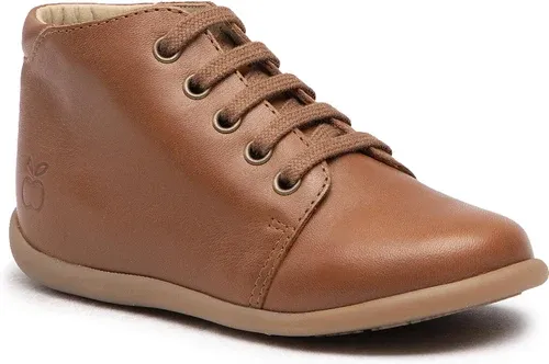 Šnurovacia obuv POM D`API - Stand-Up Bottine N1CCAL0401 S Dk Camel