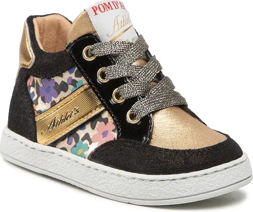 Sneakersy POM D'API - Print Animal Fl N1SECR0406 M Noir/Dore/Multi Sneakersy POM D'API - Print Animal Fl N1SECR0406 M Noir/Dore/Multi