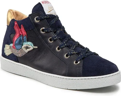 Sneakersy POM D'API - Top Colibri N1UAAT0401 S Marine/Multi