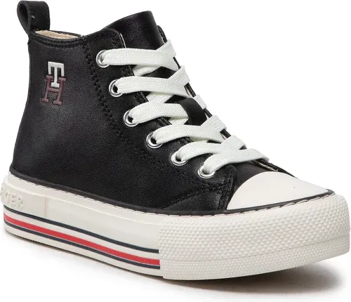Plátenky Tommy Hilfiger - High Top Lace-Up Sneaker T3A9-32288-1355 M Black 999