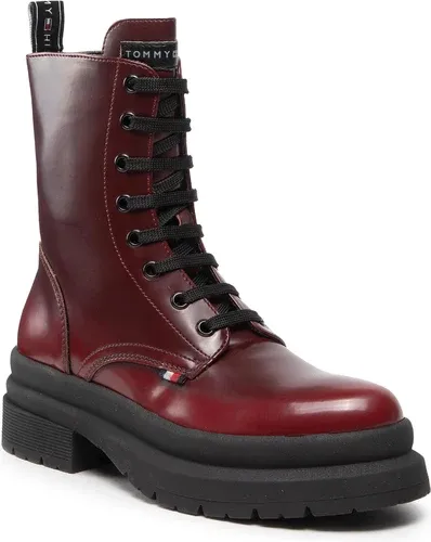 Outdoorová obuv Tommy Hilfiger - Lace Up BootieT4A5-32415-1453 Bordeaux 356