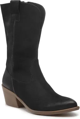 Členková obuv R.Polański - 1420 Czarny Nubuk