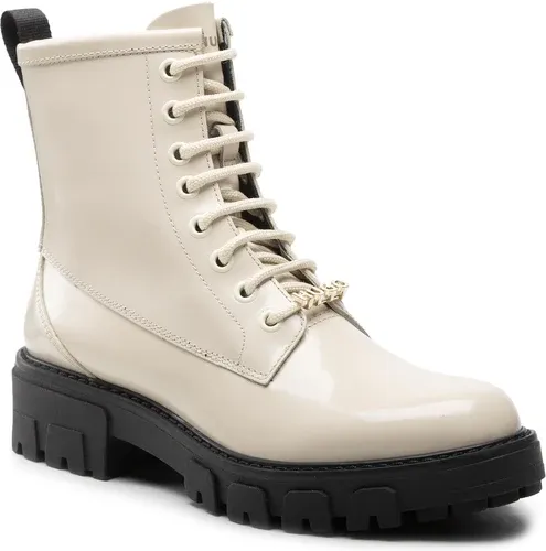 Členková obuv Hugo - Axel LaceBootie 50480971 10222471 01 Open White 110