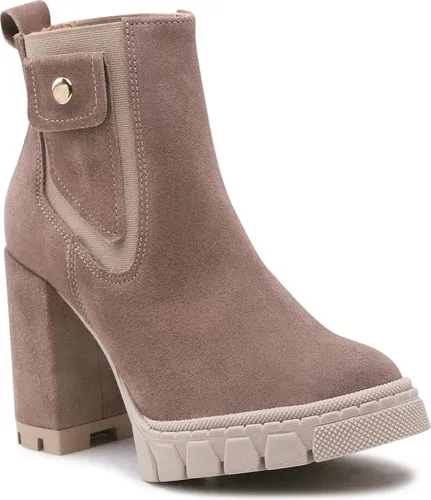 Členková obuv Roberto - 641/2/A Kawa Welur