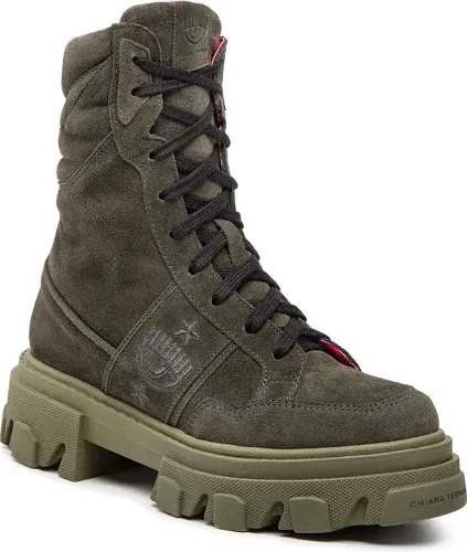 Členková obuv Chiara Ferragni - CF3040-169 Suede Military Green Členková obuv Chiara Ferragni - CF3040-169 Suede Military Green