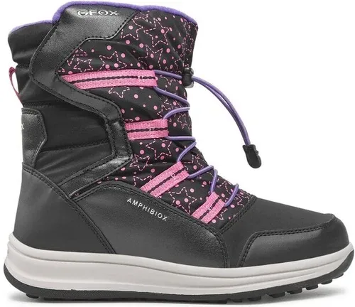 Snehule Geox - J Roby G. B Abx A 26FUA 054FU C0922 D Black/Fuchsia