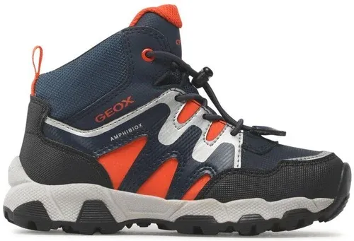 Šnurovacia obuv Geox - J Magnetar B.B Abx A J263ZA 0CEFU C0820 S Navy/Orange