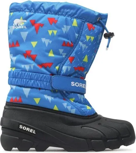 Snehule Sorel - Youth Flurry Print NY3504 Hyper Blue/Black 431