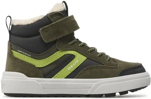 Šnurovacia obuv Geox - J Weemble B. B Abx A J26HCA 0ME22 C3X3S S Dk Green/Lime Green