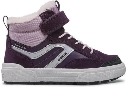 Šnurovacia obuv Geox - J Weemble G. B Abx A J260LA 0ME22 C8887 S Violet/Pink