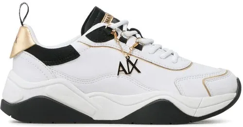 Sneakersy Armani Exchange - XDX104 XV580 S037 Opt.White/Black/Gold