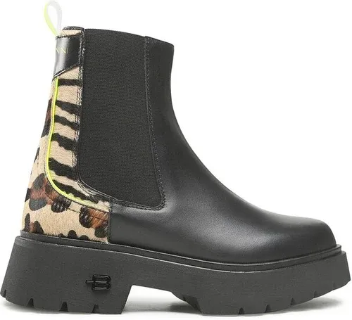 Členková obuv s elastickým prvkom Baldinini - D3A423VIPY Nero