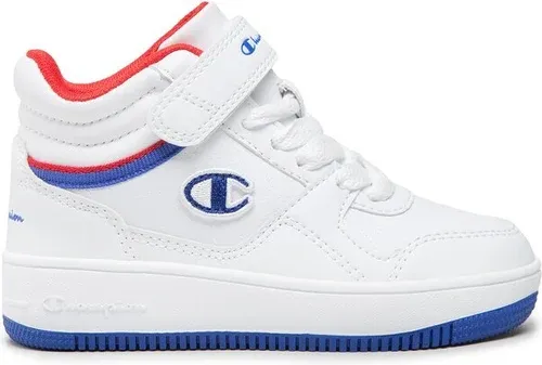 Sneakersy Champion - Rebound Vintage Mid B S32404-CHA-WW007 Wht/Rbl/Red