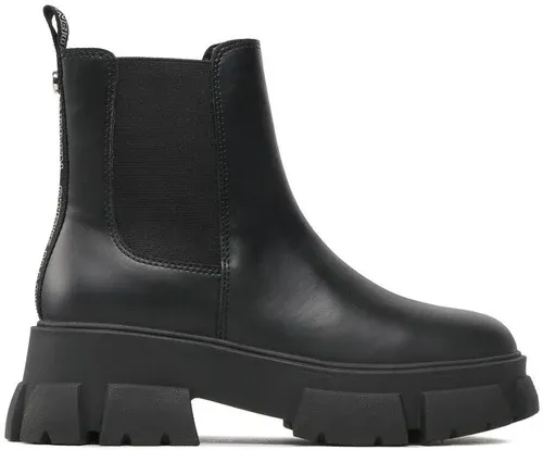 Členková obuv s elastickým prvkom Steve Madden - Tunnel SM19000015-03001-017 Black Leather