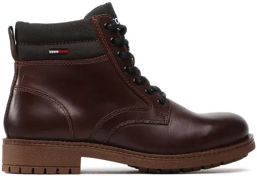 Outdoorová obuv Tommy Jeans - Classic Short Lace Up Boot EM0EM01057 Truffle Brown GT7