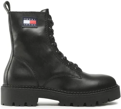 Outdoorová obuv Tommy Jeans - Lace Up Heritage Boot EM0EM01091 Black BDS