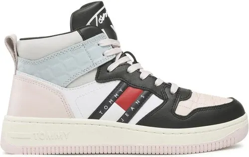 Sneakersy Tommy Jeans - Retro Mid Basket EN0EN01964 Blue Oasis PNZ