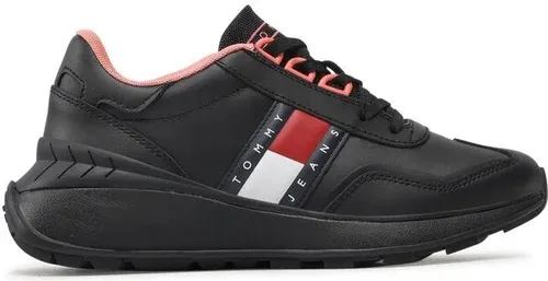 Sneakersy Tommy Jeans - Retro Fashion Run EN0EN01977 Black BDS