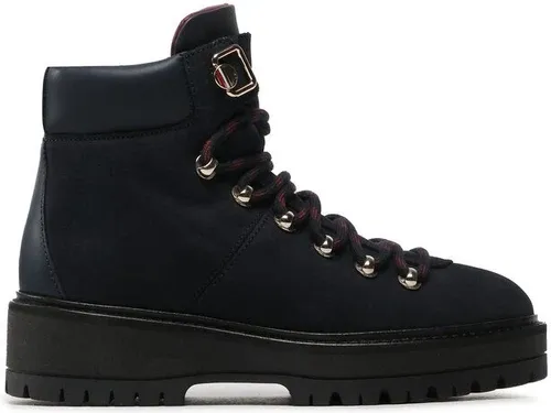 Outdoorová obuv Tommy Hilfiger - Nubuck Outdoor Flat Boot FW0FW06724 Desert Sky DW5