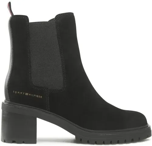 Členková obuv Tommy Hilfiger - Outdoor Chelsea Mid Heel Boot FW0FW06619 Black BDS