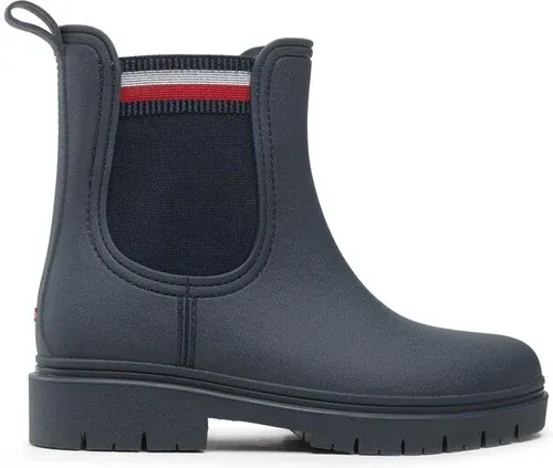 Gumáky Tommy Hilfiger - Rain Boot Ankle Elastic FW0FW06774 Desert Sky DW5