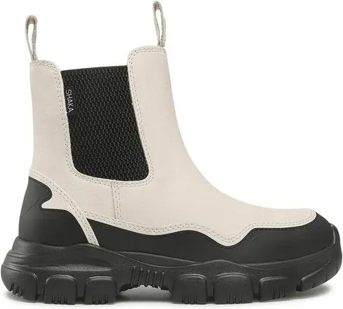 Členková obuv s elastickým prvkom Shaka - Trek Chelsea At 433201 Linen