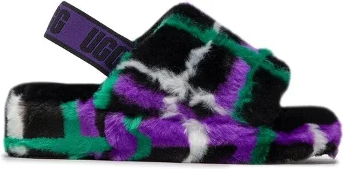 Papuče Ugg - W Fluff Yeah Slide Plaid Punk 1130879 Mshl