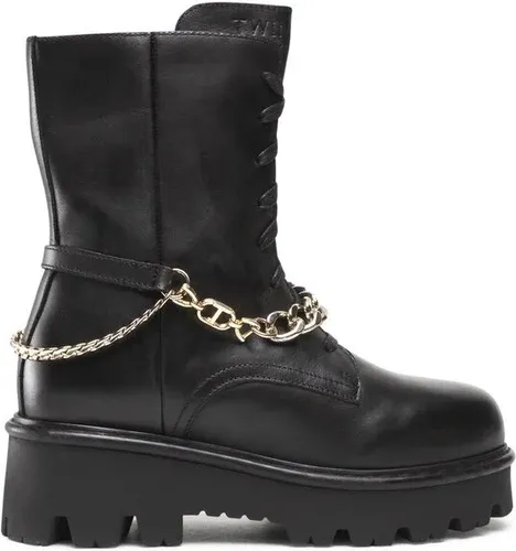 Členková obuv TWINSET - 222TCT100 Nero 00006