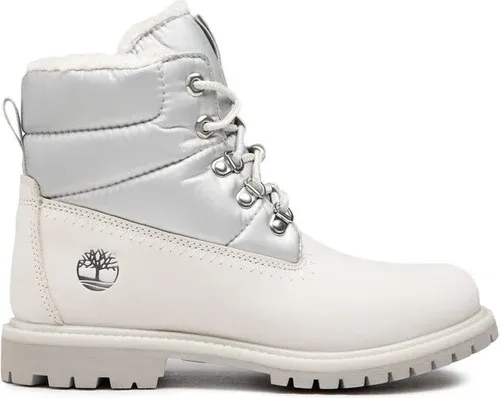 Outdoorová obuv Timberland - 6'' Prem Puffer Bt Wp TB0A44WJ143 White Nubuck Silver Outdoorová obuv Timberland - 6'' Prem Puffer Bt Wp TB0A44WJ143 White Nubuck Silver
