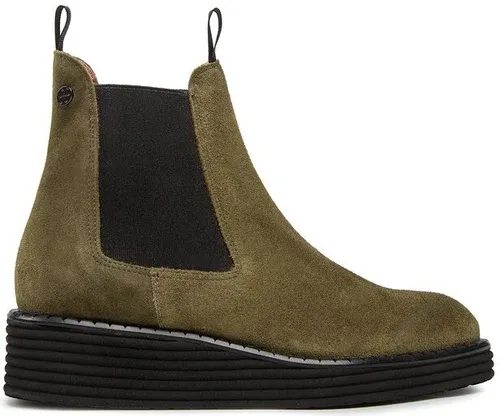 Členková obuv s elastickým prvkom Solo Femme - 38801-13-N58/000-13-00 Zelená