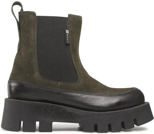 Členková obuv s elastickým prvkom Nessi - 22354 Zielony/Czarny