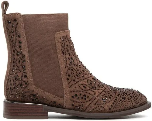 Členková obuv s elastickým prvkom Alma En Pena - I22274 Crosta Brown