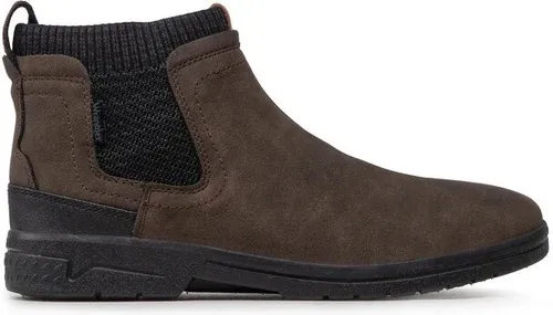Členková obuv s elastickým prvkom Wrangler - Tasman Chelsea WM22180A Dk.Brown 030