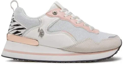 Sneakersy U.S. Polo Assn. - Layla001 LAYLA001W/BYT1 Whi/Pin001