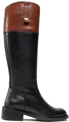 Čižmy vo vojenskom štýle Dune London - Tonia 586 00895005800105860360 Black