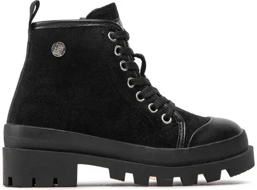 Šnurovacia obuv Shone - D557-001 Black