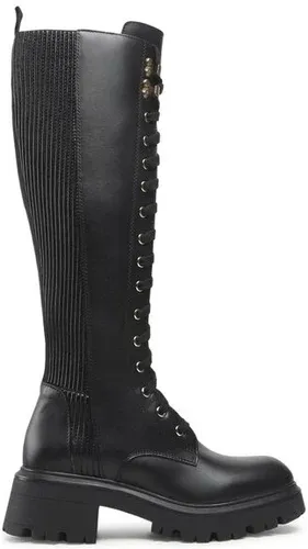 Čižmy vo vojenskom štýle Stokton - BLK110 Vitello Nero