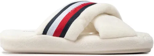 Papuče Tommy Hilfiger - Comfy Home Slippers With Straps FW0FW06888 Ecru YBL