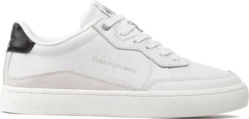 Sneakersy Calvin Klein Jeans - Classic Cupsole Lth-Su Mono YM0YM00432 White/Black 0K4