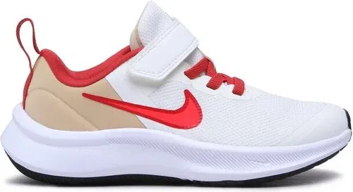 Topánky Nike - Star Runner 3 (PSV) DA2777 101 Sail/Bright Crimson/Sesame