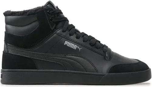 Sneakersy Puma - Shuffle Mid Fur 387609 01 Black/Puma Black/Steel Gray