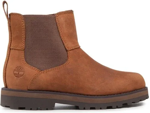 Šnurovacia obuv Timberland - Courma Kid Chelsea TB0A25T43581 Md Brown Full Grain