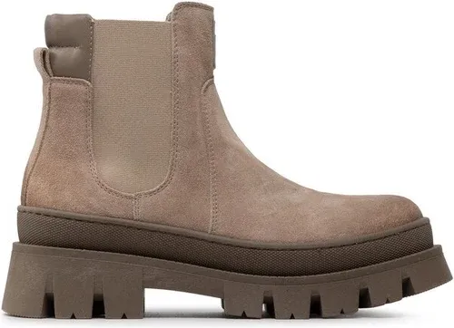 Členková obuv s elastickým prvkom Nessi - 22386 Beż W1