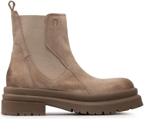 Členková obuv s elastickým prvkom Nessi - 22375 Beż W1