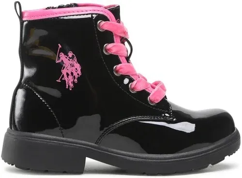 Čižmy U.S. Polo Assn. - Yva003 YVA003K/BY1 Blk/Pin02
