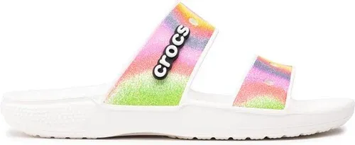 Šľapky Crocs - Classic Crocs Spray 208055 White/Multi