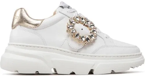 Sneakersy Stokton - 447-D Bianco/Fibbia Oro