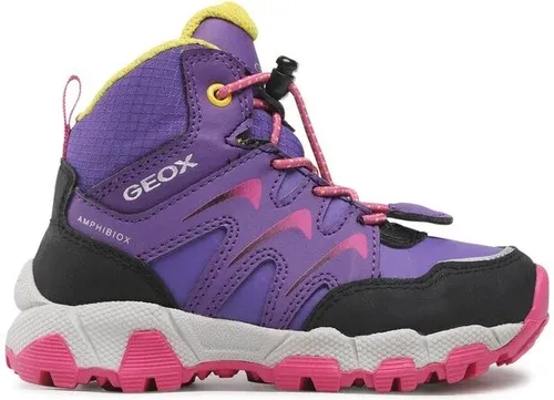 Šnurovacia obuv Geox - J Magnetar G.B Abx B J264LB 054FU C8222 M Purple/Fuchsia